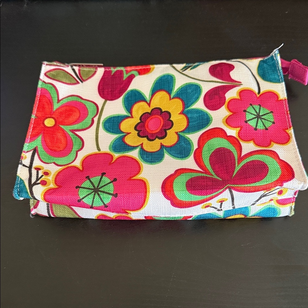 Clinique Vibrant Floral Canvas Makeup Pouch!